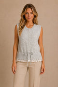Arezzo Lace Trim Vest