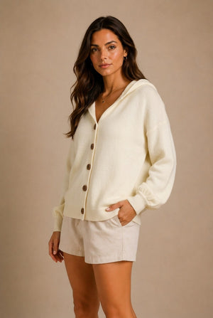 Todi Hooded Cardigan Sweater