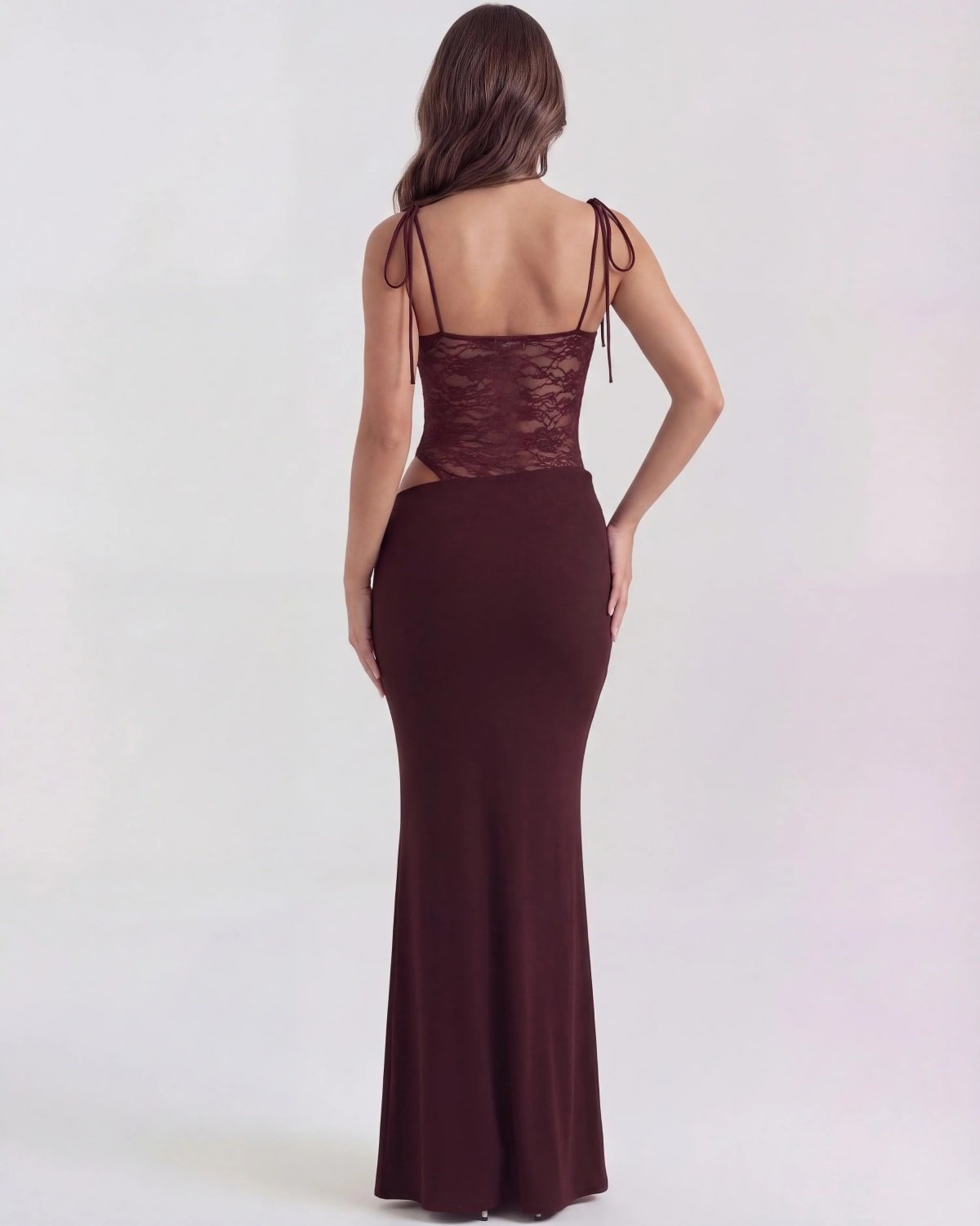 Siena Lace Panel Maxi Dress