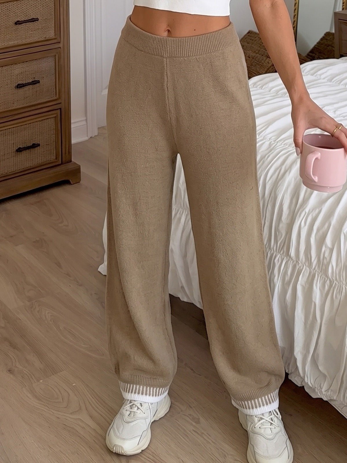 Barolo Striped Wide Leg Pants