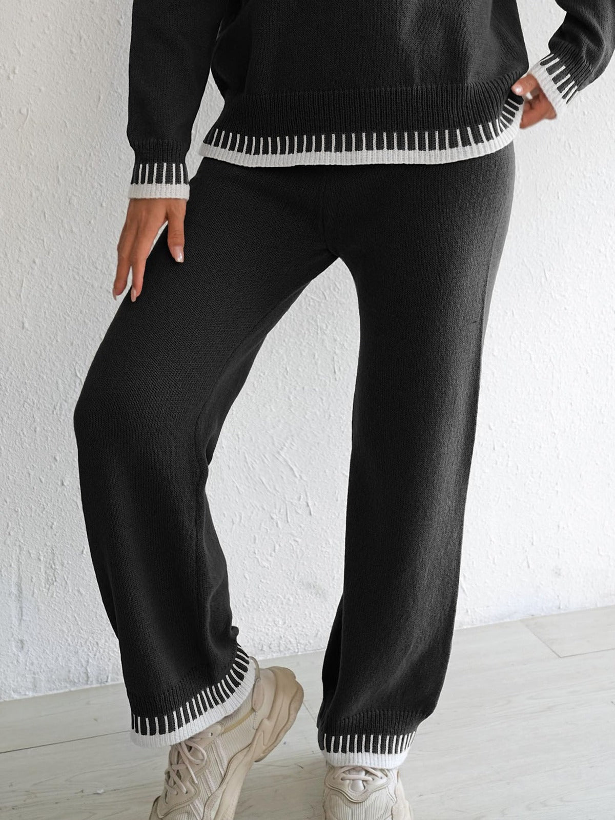 Barolo Striped Wide Leg Pants