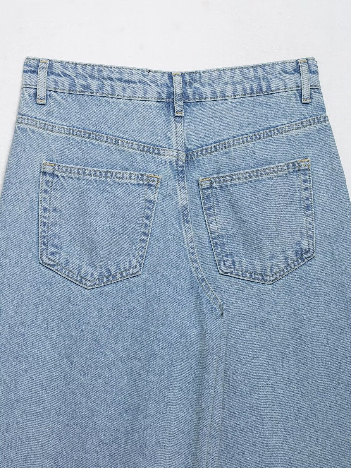 Barbaresco Lace Panel Wide Leg Jeans