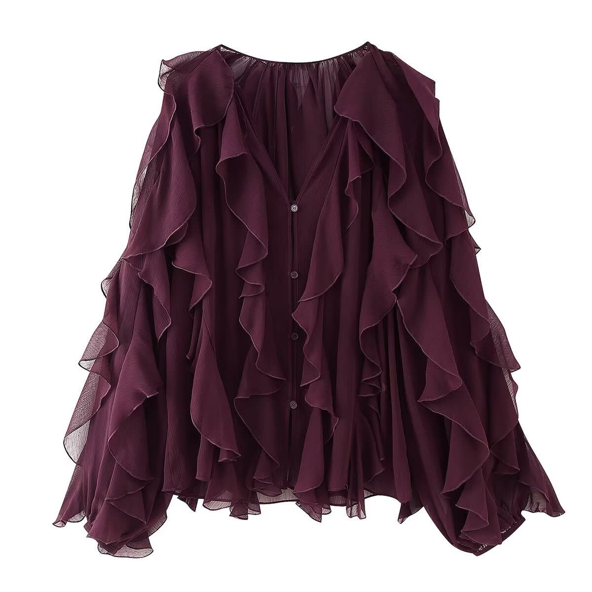 Chianti Ruffled Blouse