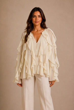 Chianti Ruffled Blouse