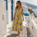 Oia Floral Midi Dress