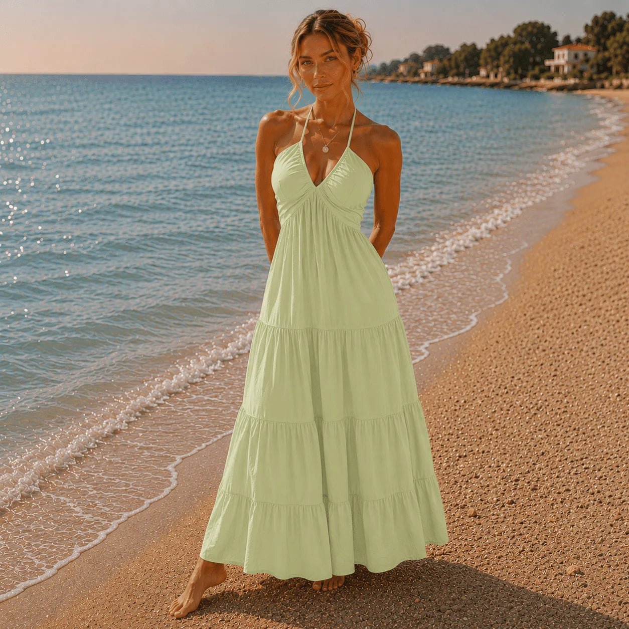 Mykonos Ivory Maxi Dress