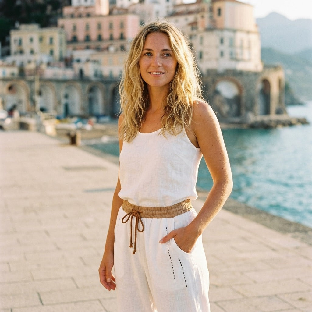 Monaco Contrast Waistband Pants