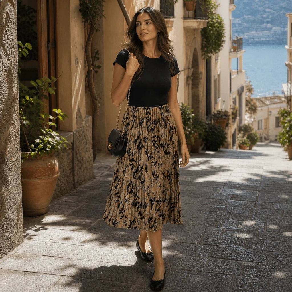 Sorento Contrast Midi Dress