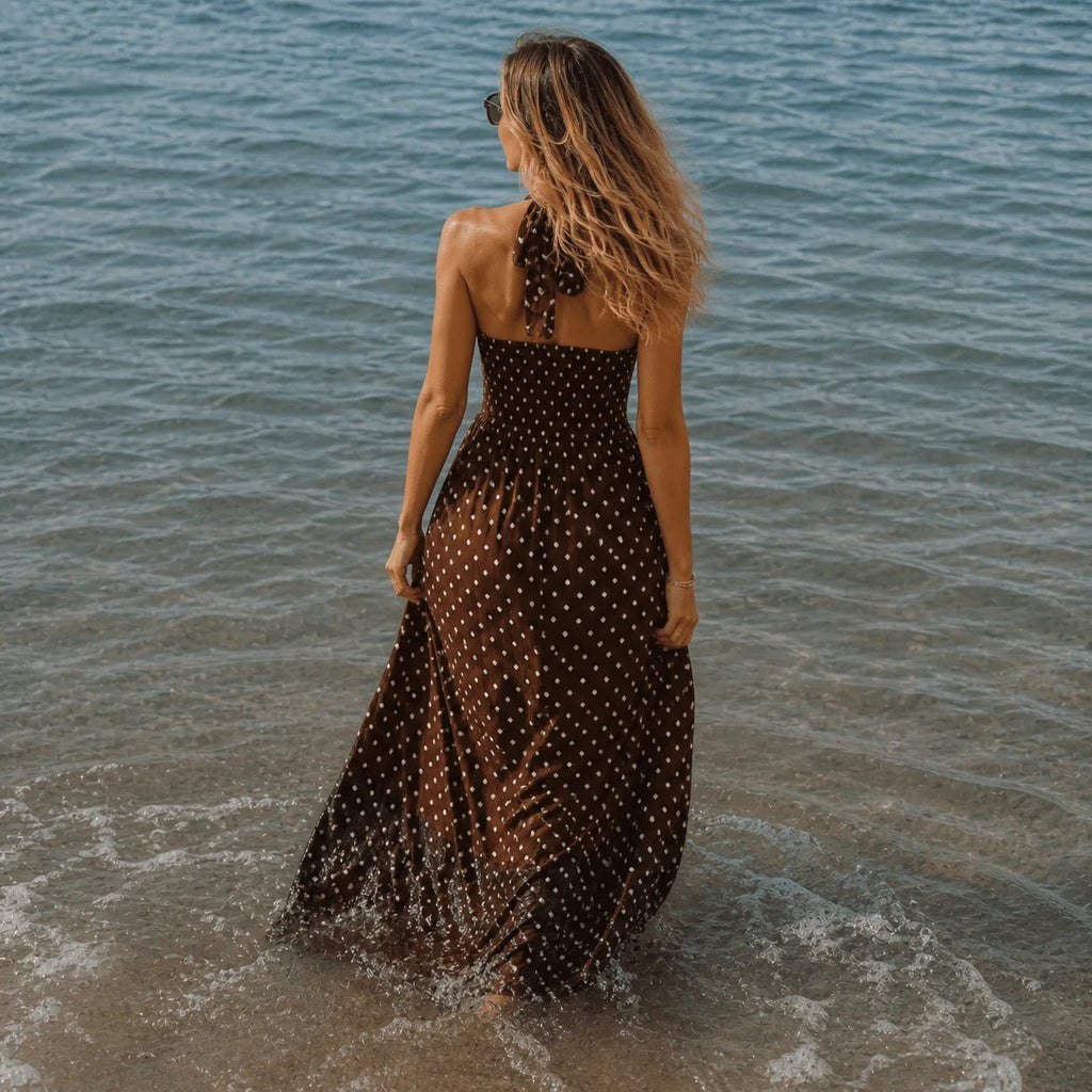 Positano Polka Dot Maxi Dress