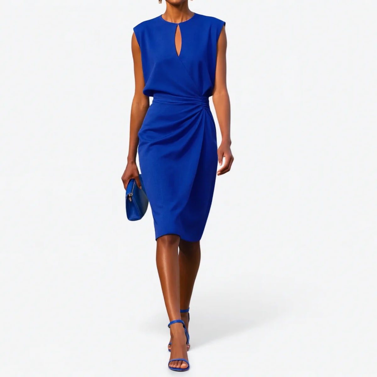 Elegant dress with refined details and classic silhouette.