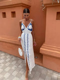 A flowing dress with a relaxed fit for weddings or summer events.