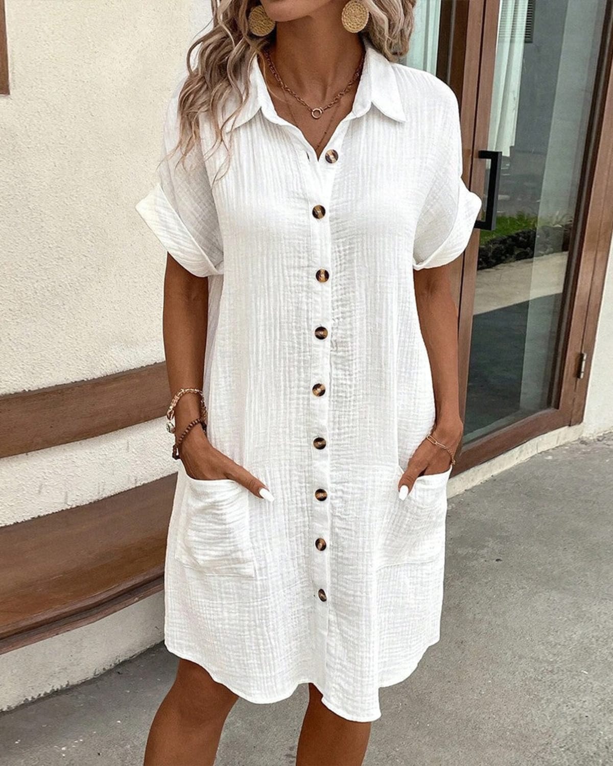 A loose, flowing dress perfect for summer days.