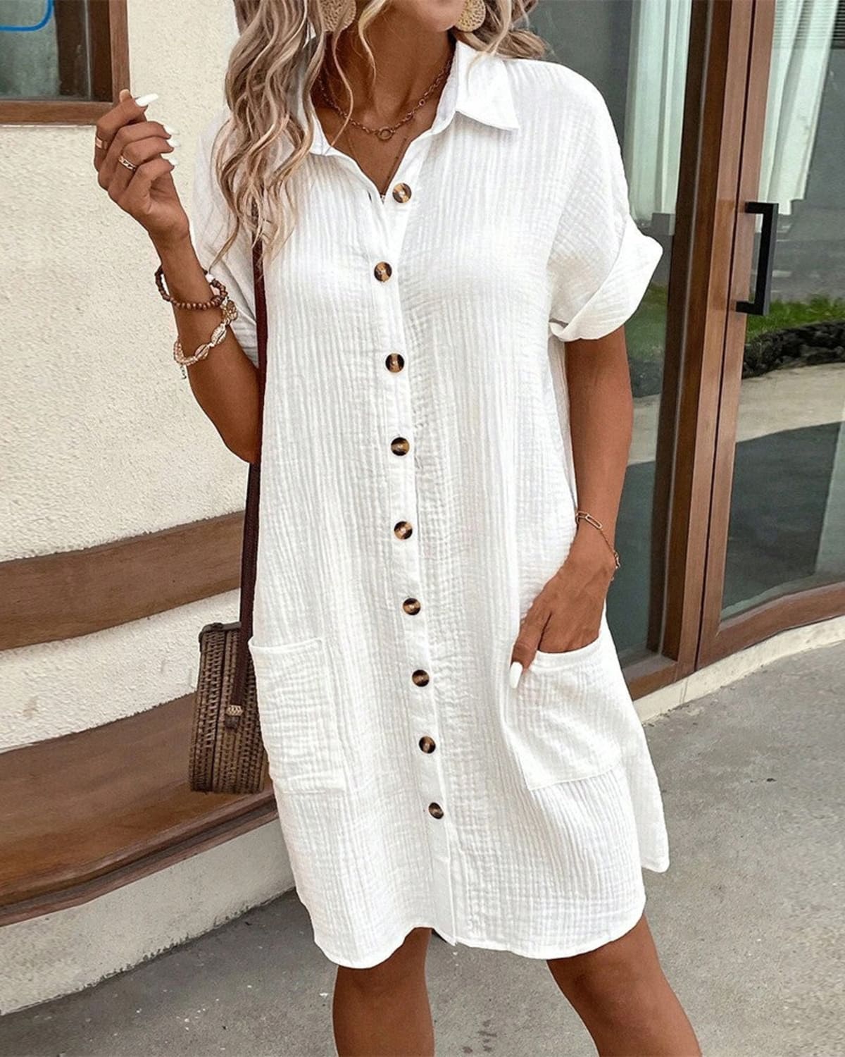 A loose, flowing dress perfect for summer days.