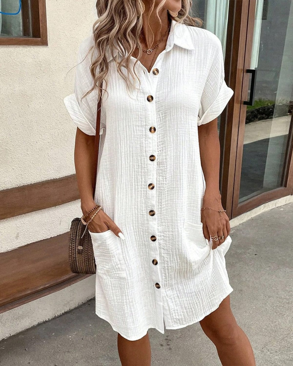 A loose, flowing dress perfect for summer days.