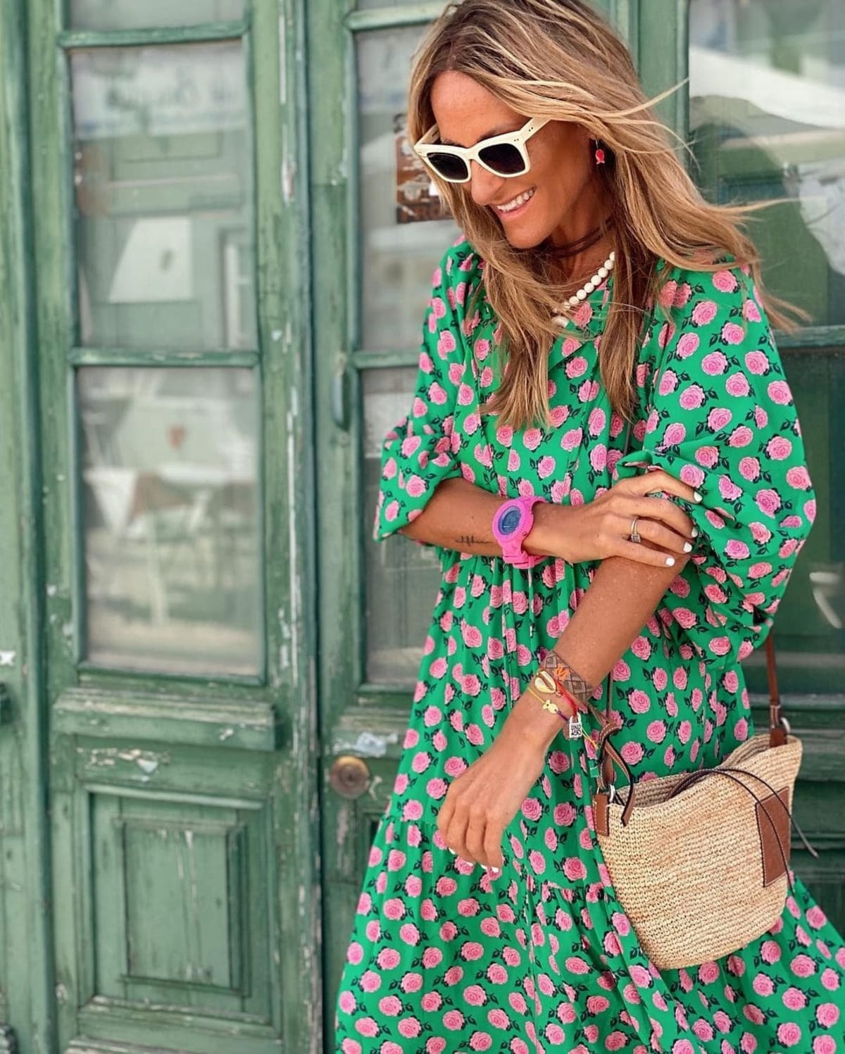 A dress with a flowing silhouette and versatile design for spring.