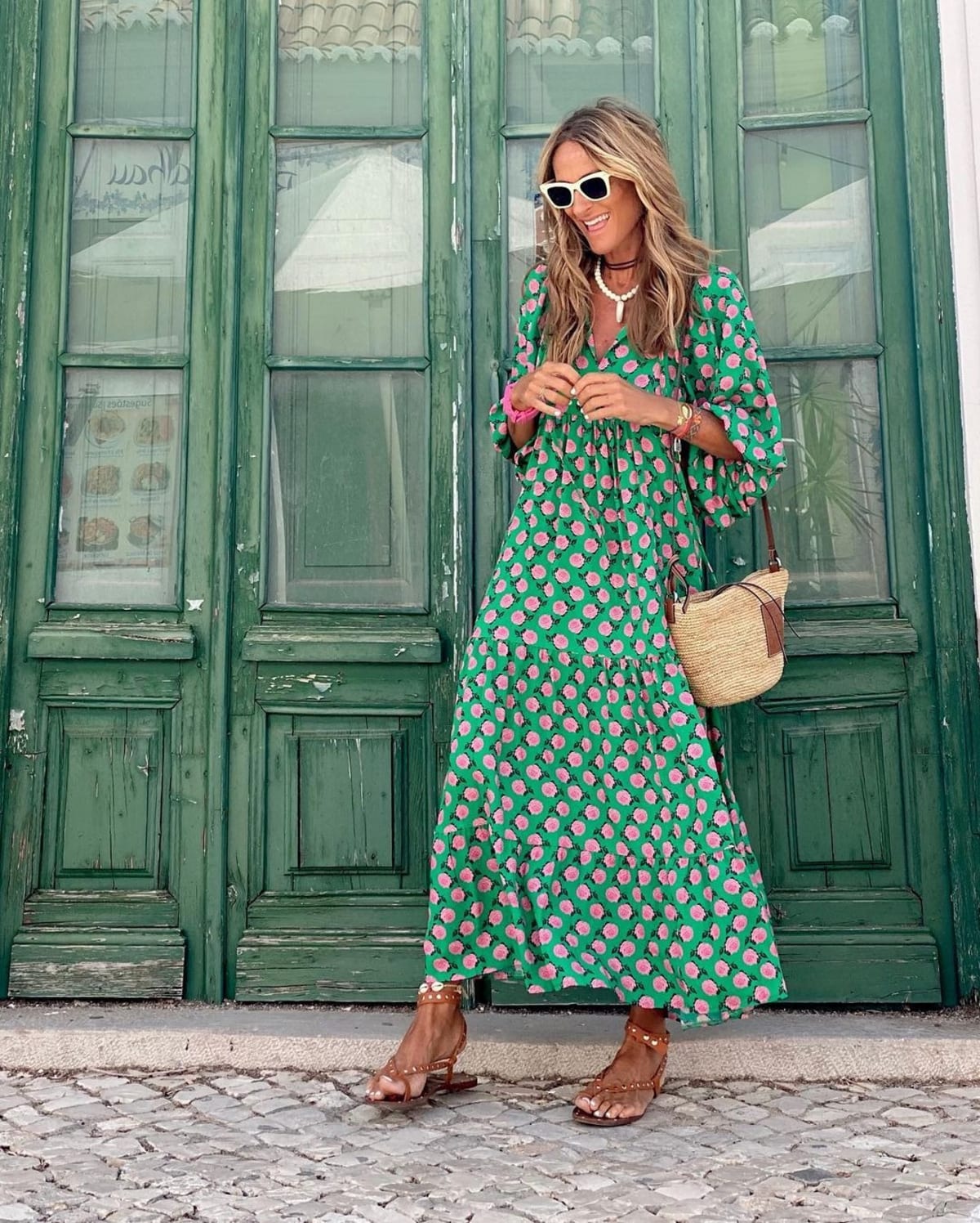 A dress with a flowing silhouette and versatile design for spring.